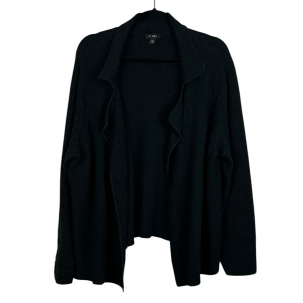 J. Jill Wearever Collection Cotton Blend Open Front Long Sleeve Knit Cardigan XL